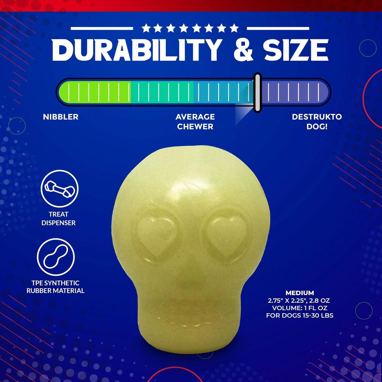 SodaPup Sugar Skull Glow in the Dark