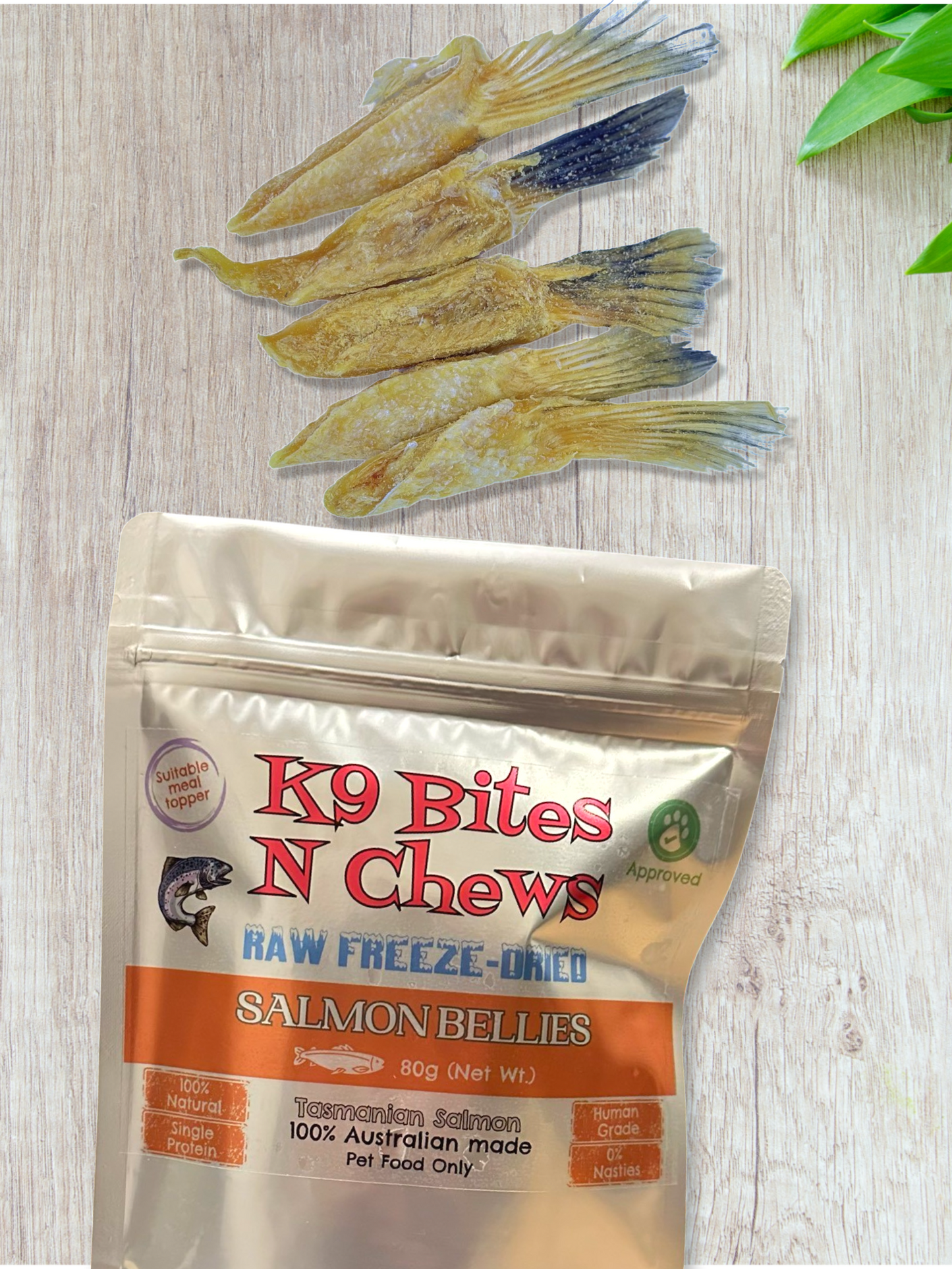 Salmon Bellies - Freeze Dried Raw 80g