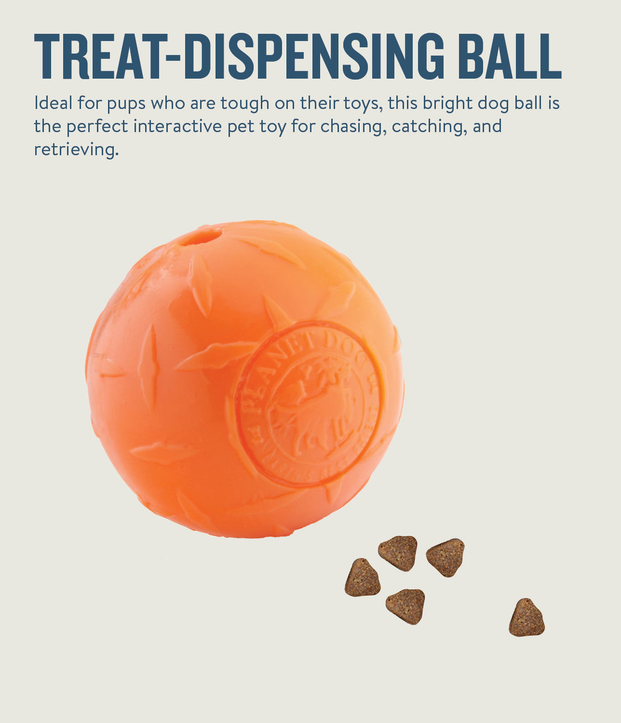 Orbee-Tuff Diamond Plate Ball Treat-Dispensing Dog Toy