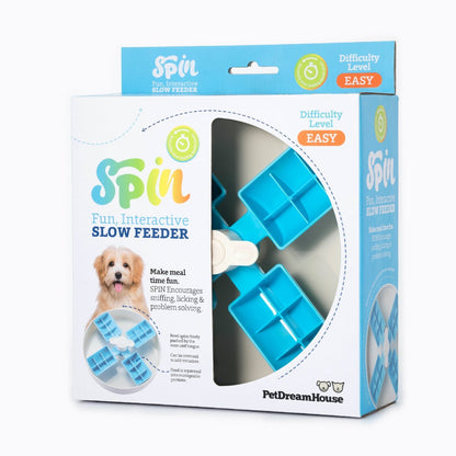 Pet Dreamhouse SPIN Interactive Slow Feeder for Cats & Dogs - Windmill