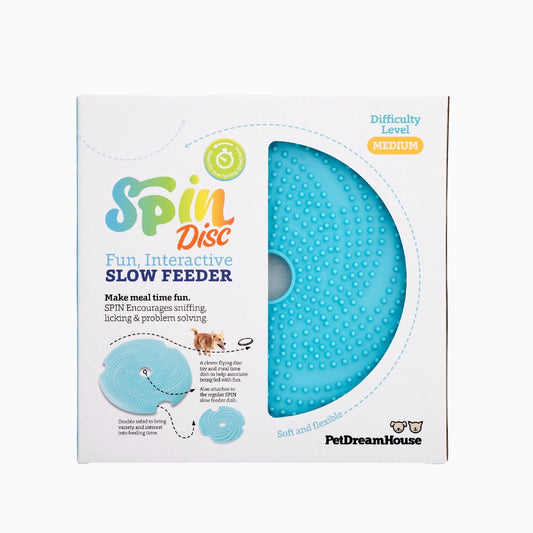 Pet Dreamhouse  3 in 1 SPIN DISC Slow Feeder, Lick Pad & Frisbee