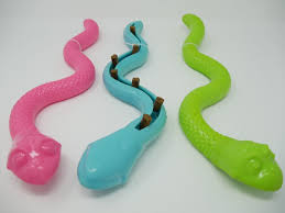 Snake Treat Dispensing Squeaky Toy: Boredom Buster