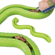 Snake Treat Dispensing Squeaky Toy: Boredom Buster