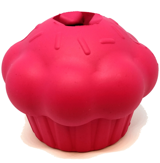 SodaPup Cupcake Durable Rubber Chew Toy & Treat Dispenser